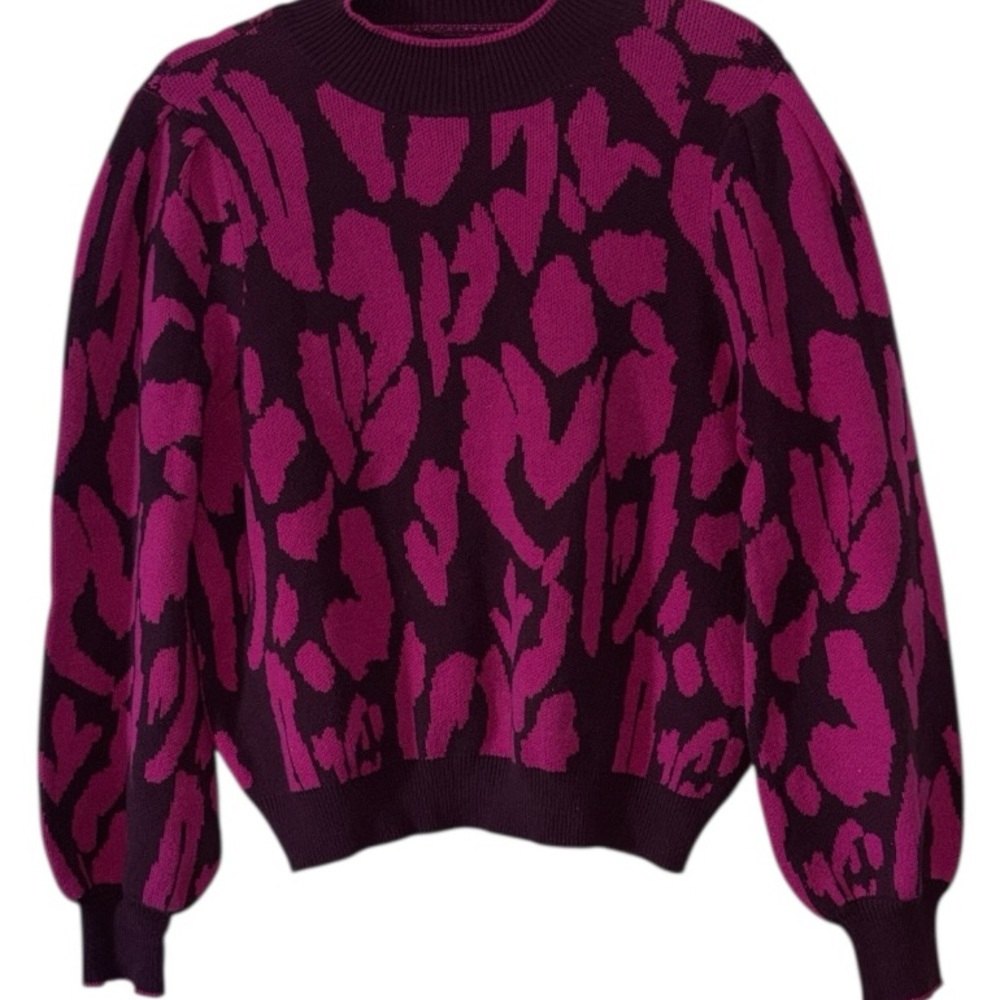 Who What Wear -Crew Neck Sweater, P2P:21”, L:24”, “Wine Tasting” - Picture 2 of 11